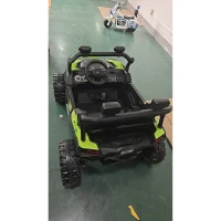 AIYAPLAY Coche Eléctrico Niños 2 Plazas UTV 24V 2 Motores Batería Litio Control Remoto Suspensión Arranque Suave 3-8 Años Verde(m-5)