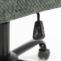 HOMCOM Silla de Oficina Ergonómica con Altura Regulable Asiento Ancho Función de Balanceo Verde Oscuro(m-8)