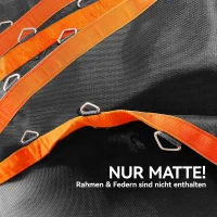 SPORTNOW Trampolinemat, Ronde Sprungdoek, Polypropyleen, Oranje(m-6)