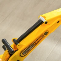 HOMCOM Porteur Enfant tractopelle 18-48 Mois Coffre klaxon Fonction pivotante Jaune(m-8)