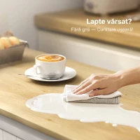 HOMCOM Bufet Modern cu spațiu de depozitare, dulap cu sertar, rafturi reglabile, mic dulap de bucătărie cu rafturi, alb(m-8)