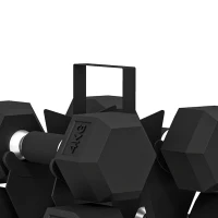 SPORTNOW Juego de Mancuernas 2x4kg 2x6kg 2x8kg con Soporte Recubrimiento de Goma y Mango Antideslizante para Casa Gimnasio(m-13)