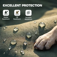 PawHut Waterproof Dog Bed, Foldable Pet Bed with Anti-Slip Bottom, Machine Washable for Medium and Large Dogs, 110 x 68 x 6 cm(m-4)