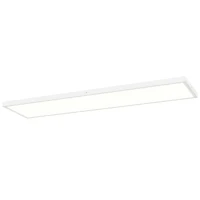 HOMCOM Juego de 4 Lámparas de Techo Color Regulable con Interruptor DIP y de Pared 3000K/4000K/6000K 120x30x3,7 cm Blanco(m-10)