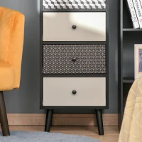 HOMCOM Chest of Drawers, 5 Drawer Dresser, Vertical Storage Organizer Unit for Bedroom, Living Room(m-6)