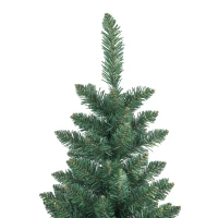 HOMCOM Albero di Natale Artificiale 182.88cm con 479 Rami, Design Alto e Stretto con Base Pieghevole, Verde(m-8)