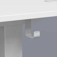 HOMCOM Bureau Assis Debout Électrique 120 x 60 cm, Mémoire 3 Hauteurs, Sécurité Enfant et Anti-Collision, pour Travail, Blanc(m-9)