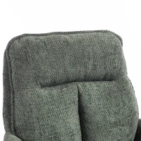 HOMCOM Chaise Bureau Ergonomique, Fauteuil de Bureau avec Hauteur Réglable, Assise Large, Fonction Bascule, Vert Foncé(m-12)