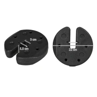 Outsunny Total 12KG Gazebo Weights Set of 4, Weights for Gazebo Legs with Reinforce Pins and Carry Belt, for Canopies Tents(m-3)