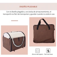 Transportin con Bolsa Transporte Perro Gato S (46 x 36 x 41) Mascotas Plegable de Viaje(m-4)