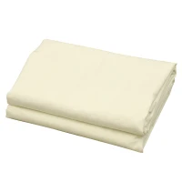 Outsunny Vela Ombreggiante Rettangolare 4x6m, Tenda da Sole per Esterno in Poliestere Anti UV Traspirante Bianco Crema(m-8)