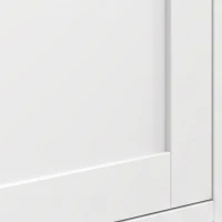 HOMCOM Mueble de Baño Alto con 2 Puertas 2 Compartimentos Abiertos y Estante Ajustable Blanco(m-9)