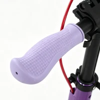 SPORTNOW Foldable Kick Scooter with Height Adjustable Handlebar, One-click Folding Adult Scooters with 200 mm Big Wheels, Purple(m-11)