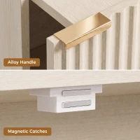 HOMCOM Bookcase Adjustable Shelf Bookshelf Anti-Tip Hardware 6-Tier, Oak Wood Effect(m-8)