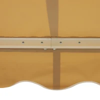 Outsunny Store banne manuel rétractable 295 x 245 cm avec manivelle, protection UV, cadre en aluminium, beige(m-9)