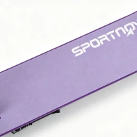 SPORTNOW Foldable Kick Scooter with Height Adjustable Handlebar, One-click Folding Adult Scooters with 200 mm Big Wheels, Purple(m-13)