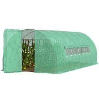 Outsunny Serra a tunnel 600cm x 300cm x 200cm Verde