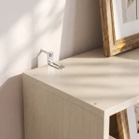 HOMCOM Bookcase Adjustable Shelf Bookshelf Anti-Tip Hardware 6-Tier, Oak Wood Effect(m-11)