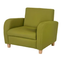 HOMCOM Children Armchair Mini Sofa Wood Frame Anti-Slip Legs High Back(m-11)