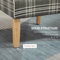 HOMCOM Modern Dining Chairs Set of 2, Accent Chair with Patterned Upholstery, Throw Pillows and Rubber Wood Legs, for Kitchen Living Room, Grey(m-6)