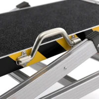 HOMCOM Work Bench, Foldable Aluminium Alloy Tool Stand with Handle, Non Slip, 150 kg, 110 x 32 x 50 cm(m-10)