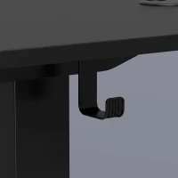 HOMCOM Standing Desk Memory Control Height Adjustable Desk 2 Cable Holes LED Display Sit Stand Desk Black(m-12)