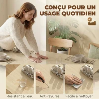 HOMCOM Table à manger pliante pour 6 personnes 39-168 cm, table de cuisine avec 2 tiroirs et 4 étagères ouvertes, blanc(m-7)