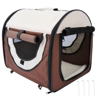 Transportin con Bolsa Transporte Perro Gato S (46 x 36 x 41) Mascotas Plegable de Viaje(m-12)