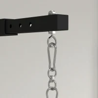 SPORTNOW Soporte Saco Boxeo de Pared con Distancia Ajustable Gancho Giratorio Cadenas 45-65 cm Negro(m-9)