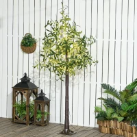 HOMCOM 300 LED Light Decorative Artificial Olive Tree - Green(m-10)