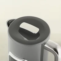 HOMCOM Electric Kettle, 1.7L Fast Boil 3000W Water Kettle with LED Display, Adjustable Temperature, Keep Warm Function, Grey(m-12)