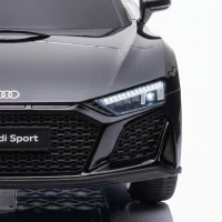 AIYAPLAY Coche Eléctrico para Niños Audi R8 Spyder 12 V con Mando 2,4G 2 Motores Arranque Suave y Suspensión Trasera Negro(m-14)