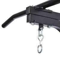 HOMCOM Punching Bag Hanger Wall Mount Bracket Kick Boxing MMA Training Frame Home Fitness Workout Pull Up Bar, Black(m-7)