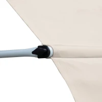 Outsunny Tenda da Sole a Bracci 4x1.2m con Manovella e Struttura Telescopica, Cachi(m-9)