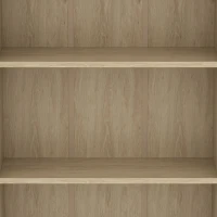 HOMCOM Estante de Armazenamento com 3 Compartimentos e Prateleira Ajustável 60x24x93 cm Madeira Natural(m-10)