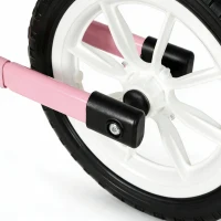AIYAPLAY 11.2" Balance Bike for 2-5 Years, Toddler Bike with Lighting Wheels, Adjustable Seat & Handlebar, 360° Steering, Pink(m-13)
