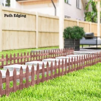 Outsunny Set of 12 Wooden 60cm Garden Fence Pieces(m-8)