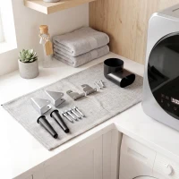 HOMCOM Vented Tumble Dryer, 4 kg Front Tumble Dryer with Stainless Steel Tub, 800W Compact Freestanding, Silver(m-9)