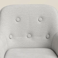 HOMCOM Banquetas de Bar Conjunto de 2, Banquetas em Chenille, Altura Ajustável, Rotação 360°, Encosto e Apoiápés, Cinza(m-7)