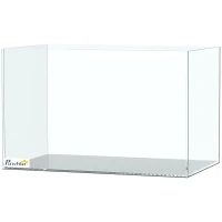 PawHut Fish Tank Bare Glass for DIY Glass Aquarium with Protective Base Mat 24L Transparent for Fish Shrimps(m-15)