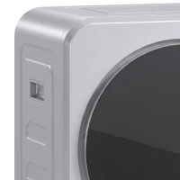 HOMCOM Vented Tumble Dryer, 4 kg Front Tumble Dryer with Stainless Steel Tub, 800W Compact Freestanding, Silver(m-10)