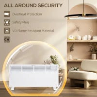 HOMCOM 2000W Convector Heater - White(m-6)