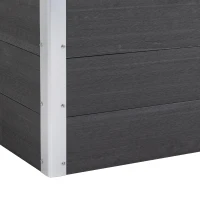 Outsunny Fioriera Vaso per Piante e Colture in Legno e Plastica 100x50x50cm Grigio(m-5)