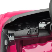 AIYAPLAY Elektryczny samochód dla dzieci 12V z pilotem, akumulator litowy, 2 silniki, łagodny rozruch, tylne zawieszenie Różowy(m-12)