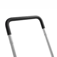 Outsunny Sneeuwschuiver 95 cm extra breed aluminium met wielen, verstelbare antislipgreep, schuin(m-13)