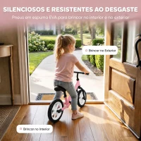 AIYAPLAY Bicicleta de Equilíbrio para Crianças 2-5 Anos com Rodas Luminosas e Silenciosas, Assento e Guiador Ajustáveis, Rosa(m-7)