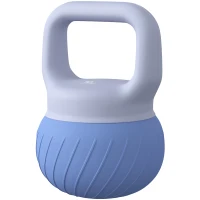 SPORTNOW Kettlebell 10 kg, haltère avec poignée Antidérapante ergonomique, haltère à boule, musculation, entraînement, Bleu(m-13)