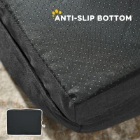 PawHut Calming Dog Bed Pet Mattress w/ Removable Cover, Anti-Slip Bottom, for Small Dogs, 70L x 50W x 18Hcm - Charcoal Grey(m-7)