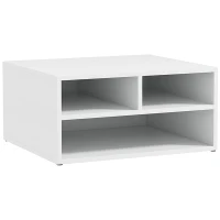 HOMCOM Three-Compartment Printer Storage Cabinet - White(m-1)