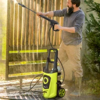DURHAND 1800W High Pressure Washer, 150 Bar Pressure, 510 L/h Flow, High-Performance Portable Power Jet Wash Cleaner Green(m-10)